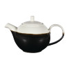 Churchill Monochrome Onyx Black Profile Beverage Pot 15oz (Box 4) (Direct)