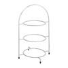 Chrome 3 Tier Cake Plate Stand 16.5" (42cm) - to hold 3 x 230mm Plates(Box 1)