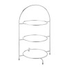 Chrome 3 Tier Cake Plate Stand 17" (43cm) - to hold 3 x 250mm Plates(Box 1)