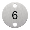 Olympia Table Numbers Silver (6-10)