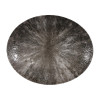 Churchill Stone Quartz Black Orbit Oval Coupe Plate - 12 1/2" (Box 12) (Direct)