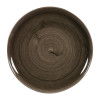 Churchill Stonecast Patina Iron Black Coupe Evolve Plate 12 3/4" (Box 6)(Direct)