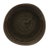 Churchill Stonecast Patina Iron Black Round Trace Plate 7 1/4" (Box 12) (Direct)