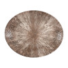 Churchill Stone Zircon Brown Orbit Oval Coupe Plate - 12 1/2" (Box 12) (Direct)