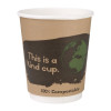 Fiesta Green Double Wall PLA Hot Cups - 8oz (Sleeve 25)