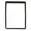 A5 Two Card American Style Menu Holder Black