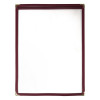 American Style Menu Holder Burgundy Two Card A4