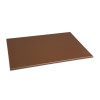 Hygiplas Anti-bacterial High Density Chopping Board Brown - 18x12x1/2"