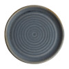 Olympia Canvas Sml Rim Rnd Plate w/Soft Rings Glaz Edge Blue Granite180mm(Box 6)