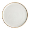 Olympia Canvas Flat Round Plate Unglazed Edge Murano White - 180mm (Box 6)