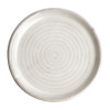 Olympia Canvas Sml Rim Rnd Plate w/Soft Rings Glaz Edge Murano White180mm(Box 6)