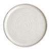 Olympia Canvas Sml Rim Rnd Plate w/Soft Rings Glaz Edge Murano White265mm(Box 6)