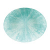 Stone Aquamarine Oval Coupe Plate - 31.7x25.5cm 12 1/2x10" (Box 12) (Direct)