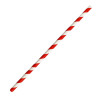 Fiesta Green Bendy Paper Straw Red Stripe - 210mm 6mm (Pack 250)