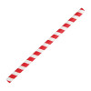 Fiesta Green Smoothie Paper Straw Red Stripe - 210mm 10mm (Pack 250)