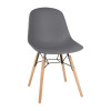 Bolero Arlo Side Chair Dark Grey (Pack 2)