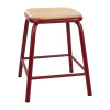 Bolero Cantina Low Stool Wine Red (Box 4)