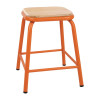 Bolero Cantina Low Stool Orange (Box 4)