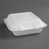 Fiesta Green Hinged Bagasse Container - 8x8" (Pack 200)