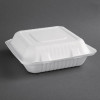 Fiesta Green Hinged Bagasse Container - 9x9" (Pack 200)