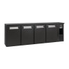 E3 4 x Solid Doors 728Ltr Under Counter Bottle Cooler (Direct)