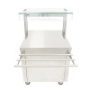 Hot Cupboard w/Plain Top Quartz Heated Gantry & Tubular Trayslide Size 2(Direct)