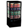 Polar Chilled Display Cabinet Black - 68Ltr