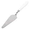 Cake /Stainless Steel Cake Slice - s/steel with white plastic handle-scratch resistant-250mm(10") each