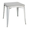 Bolero Galvanised Steel Bistro Square Table