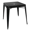 Bolero Bistro Black Square Steel Bistro Table