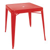 Bolero Bistro Red Square Steel Bistro Table