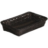 APS Frames Poly-Rattan Basket GN 1/1 Dark Brown 535x325mm h100mm