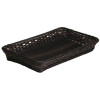 APS Frames Poly-Rattan Basket GN 1/1 Dark Brown 535x325mm h65mm