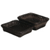 APS Frames Poly-Rattan Basket GN 1/2 Dark Brown 325x265mm h100mm