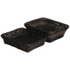 APS Frames Poly-Rattan Basket GN 1/2 Dark Brown 325x265mm h65mm