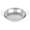 Vogue Black Iron Paella Pan - 13"