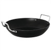 Vogue Black Iron Paella Pan - 16"