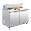 Polar REFRIGERATED Preparation Counter - 2 Door 1.2m