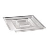 Float Square Cover Clear SAN - 190x190mm