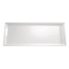 Pure Rectangular Tray Melamine White - 650x265mm