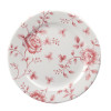 Churchill Vintage Prints Cranberry Rose Tea Plate 6 5/8" 17cm (Box 6) (Direct)