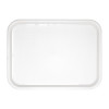 Kristallon Plastic Fast Food Tray White Small 14 x 10" Per Each