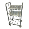 Craven Two Tier Cutlery & Tray Dispense Trolley (Direct)