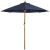 Bolero Navy Blue Round - 3000mm Dia Pulley Parasol