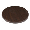 Bolero Round 600mm Table Top Dark Brown