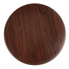 Bolero Round 600mm Table Top Dark Brown