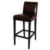 Bolero Faux Leather High Bar Stool with Full Back Per Each