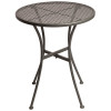Bolero Grey Steel Patterned Bistro Table 600mm Round