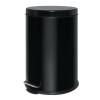 Stainless Steel Black Pedal Bin - 20Ltr