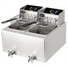 Buffalo Double Fryer - 2 x 8Ltr 6kW with Timer